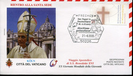 Germany Special Cover Papal Visit - Pope Benedict - Papas