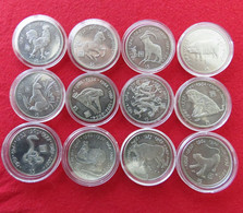 Liberia 12 X 5 $ 2000 Zodiac Tiger, Monkey, Rooster, Pig, Mouse, Rabbit, Goat, Snake, Bull, Dragon, Dog, Horse - Liberia