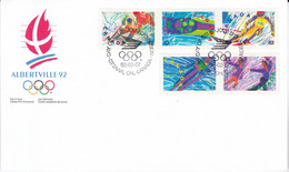 Canada 1992, FDC Unused, Olympic Games - 1991-2000