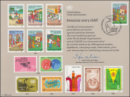 UNO Erinnerungskarte EK 32 Impfungen / Kinderschutz, Genf-FDC 20.11.1987 - Non Classés