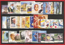 India 2012 Complete Full Year Pack Set 46 Stamps Assorted Themes MNH - Volledig Jaar