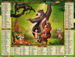 Calendrier Almanach La Poste 2017 DISNEY LE ROI LION Et LE LIVRE DE LA JUNGLE - Grand Format : 2001-...