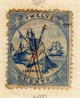 Liberia (1860) - Allegorie - Oblit Plume - Liberia