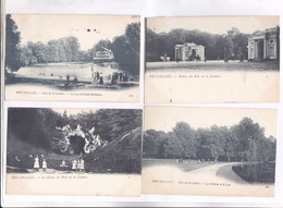 4 CPA BRUXELLES,  BOIS DE LA CAMBRE  En 1903! - Loten, Series, Verzamelingen