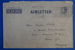 M7 AUSTRALIE BELLE LETTRE 1949  PAR AVION MELBOURNE POUR PARIS FRANCE + AFFRANCHISSEMENT PLAISANT - Storia Postale