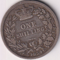 GREAT BRITAIN , SHILLING 1834 , SILVER COIN - I. 1 Shilling