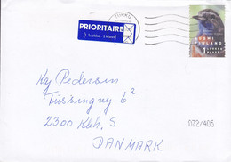 Finland PRIORITAIRE 1. Klass Label TURKU 2000 Cover Brief COPENHAGEN Amager Denmark Bird Vogel Oiseau - Lettres & Documents