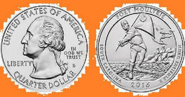 USA Quarter 1/4 Dollar 2016 D, Fort Moultrie - South Carolina, KM#639, Unc - 2010-...: National Parks