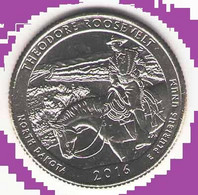 USA Quarter 1/4 Dollar 2016 P, Theodore Roosevelt - North Dakota, KM#638, Unc - 2010-...: National Parks