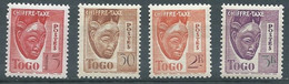 Togo Timbres-taxe YT N°34-35-36-37 Masque (sans RF) Neuf ** - Togo (1960-...)