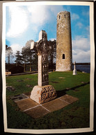 Grande CPM Comté D'Offaly - Monastère De Clonmacnoise, Haute Croix Et Tour Ronde - High Cross And Round Tower - Offaly