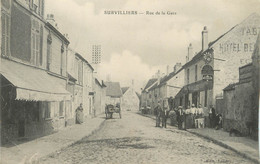 / CPA FRANCE 95 "Survilliers, Rue De La Gare" - Survilliers