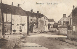 / CPA FRANCE 95 "Arthies, Café De La Poste" - Arthies