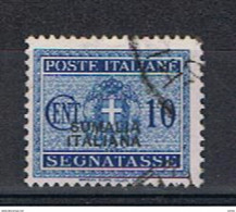 SOMALIA:  1934  TASSE  -  10 C. AZZURRO  US. -  SASS. 53 - Somalia