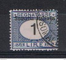 SOMALIA:  1926  TASSE  -  £. 1  AZZURRO  E  NERO  US. -  SASS. 48 - Somalie