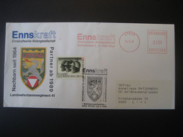Österreich Freistampel 1989- Werbe-Brief Gelaufen Mit Freistempel Und MiNr. 1659 Von Steyr Nach Linz - Machines à Affranchir (EMA)