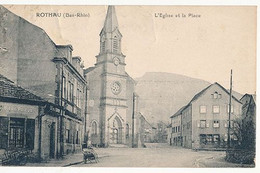 ROTHAU - L'EGLISE ET LA PLACE - Rothau