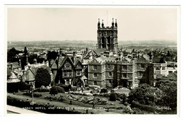 Ref 1479 - Real Photo Postcard - Abbey Hotel & Priory Church - Malvern Worcestershire - Altri & Non Classificati