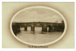 Ref 1479 - 1910 Postcard - The Bridge At Pershore Worcestershire - Thimble Postmark - Altri & Non Classificati