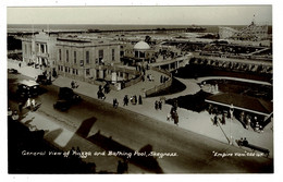 Ref 1479 - Real Photo Postcard - Skegness Plazza & Scenic Railway - Roller Coaster - Other & Unclassified