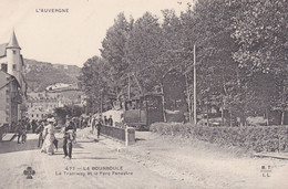La Bourboule Le Tramway Et Le Parc Fenestre - La Bourboule