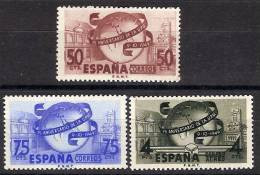 España 1063/1065 ** UPU. 1949 - 1931-50 Unused Stamps
