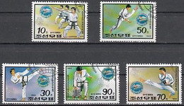 Taekwondo North Korea 5 Stamps 1992 - Zonder Classificatie