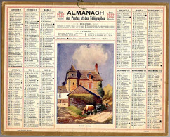 CALENDRIER GF 1932 - Promenade Des Vaches Au Manoir Breton, Imprimeur Oberthur Rennes - Groot Formaat: 1921-40