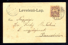 SERBIA - Postcard Cancelled By T.P.O. ORAVICA-JASENOVO 23.06. 1900. - Serbia