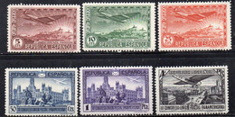 Q218 - SPAGNA 1931 ,  Posta Aerea Serie Unificato N. 89/94  *  Linguella. - Unused Stamps