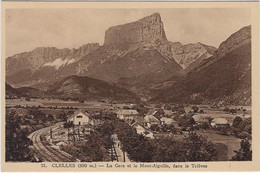 38   Clelles  -  La Gare Et  Le Mont Aiguille,dans Le Trieves - Clelles