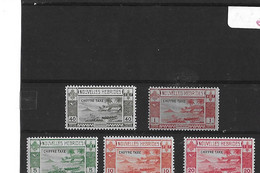 NOUVELLES  HEBRIDES - TIMBRES  NEUFS  TRACE   CHARNIERE -  TAXE  SERIE   N° 11  à  15  - - Timbres-taxe