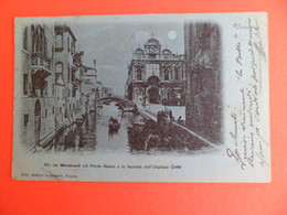 CPA 1900 Précurseur - Rio Dei Mendicanti Col Ponte Rosso E La Facciata Del Ospitale Civile - Venise Italie - Venezia (Venice)