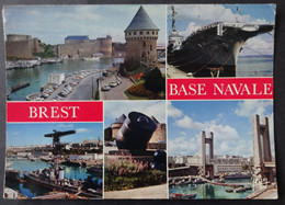 CPM 29 BREST BASE NAVALE - Multivues - Edition Jean 23769 - Ref. I 116 - Brest