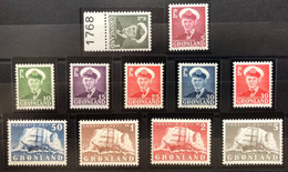 Groenland Série N°19 à 27** TTB - Unused Stamps