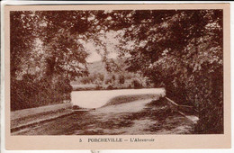 Cpa Porcheville L Abreuvoir - Porcheville