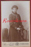 Ancienne Photo CDV Carte De Visite Fotografie Henri Becker Verviers Photographer Portrait Woman Lady Femme Neigeon Marie - Ohne Zuordnung