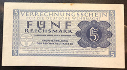 GERMANIA GERMANY Allemagne  5 Reichsmark 1944 P.M39  LOTTO 2391 - 5 Deutsche Mark