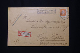 ALLEMAGNE - Enveloppe En Recommandé De Naumburg Pour Berlin En 1931 - L 91922 - Brieven En Documenten