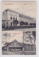 94146 Mehrbild Ak Bärwalde Neumark Schule Und Schützenhaus 1908 - Neumark