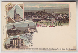 05626 Ak Lithographie Gruß Aus Uster In Der Schweiz Um 1900 - Uster