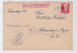 79618 Brief Behördenpost Amtsgericht Sayda Im Erzgebirge 1950 - Autres & Non Classés