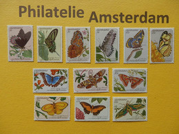 Suriname 1983, FAUNA INSECTS BUTTERFLIES SCHMETTERLINGE VLINDERS PAPILLONS: Mi 1040-51, ** - Papillons