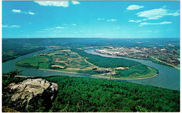 CPSM USA Etats-Unis Tennessee Chattanooga Lookout Mountain, Moccasin Bend Seen From Point Lookout - Chattanooga
