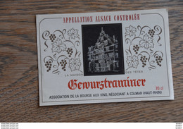 ETIQUETTE D'ALASCE GEWURZTRAMINER - Gewurztraminer