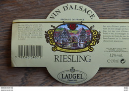 ETIQUETTE D'ALASCE RIESLING LAUGEL - Riesling