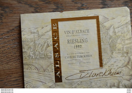 ETIQUETTE D'ALASCE RIESLING TURCKHEIM 1997 - Riesling