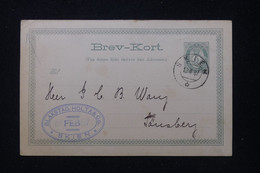 NORVÈGE - Entier Postal De Skien En 1887 - L 91964 - Postwaardestukken