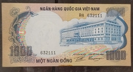 South Viet Nam Vietnam 1000 1,000 Dông AU Elephant Banknote Note 1972 - Pick# 34 - Vietnam
