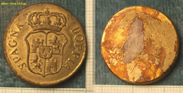 M_p> CURIOSITA' Peso Monetale / Peso Monetario / Peso Per VERIFICA Monete - DOPPIA SPAGNA - Peso Circa 13,4 Gr. - Noodgeld